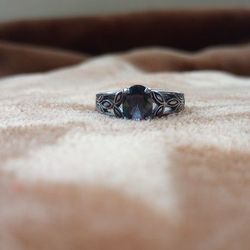 Mystic Crystal Stainless Steel Ring