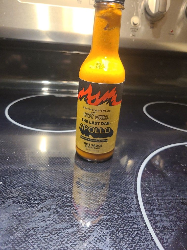 Hot Ones Apollo Last Dab hot sauce (hottest one) used once