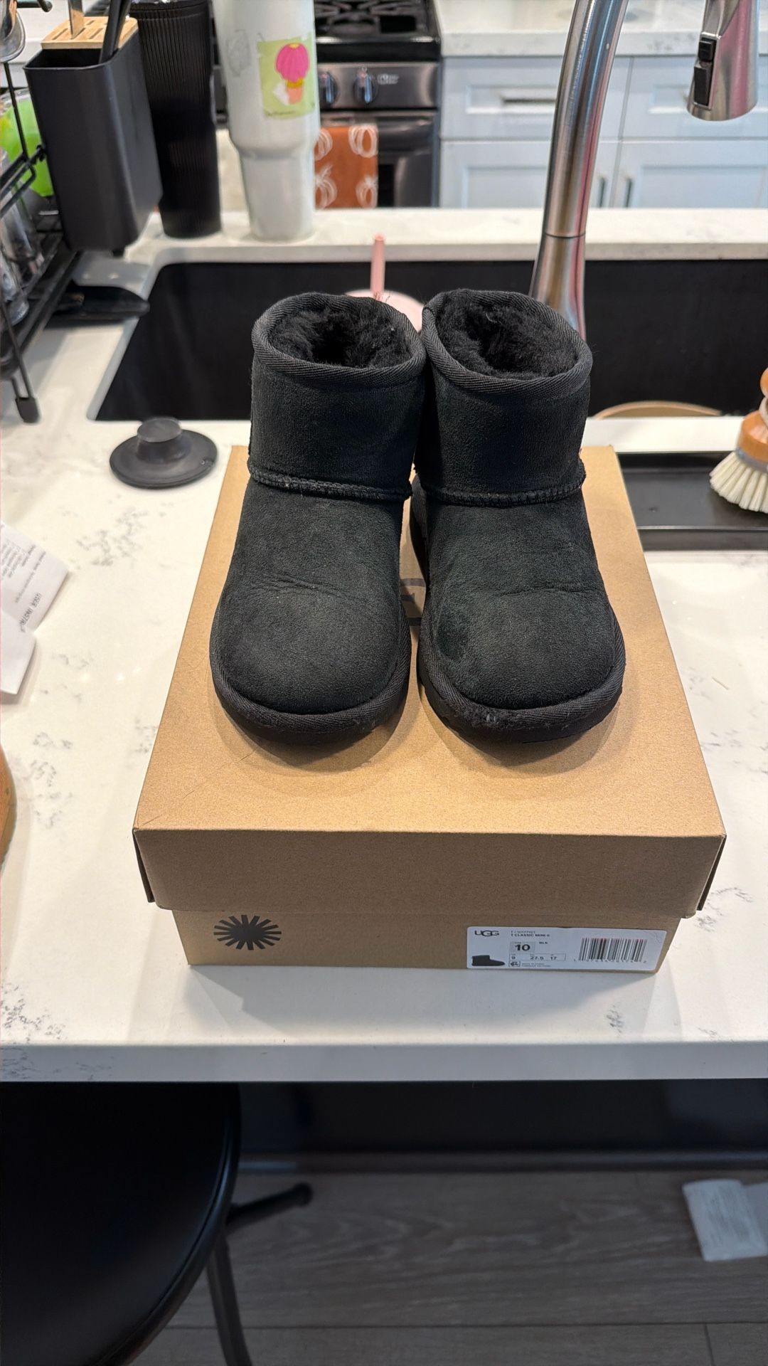 Black UGG Classic mini Boots Size 10T