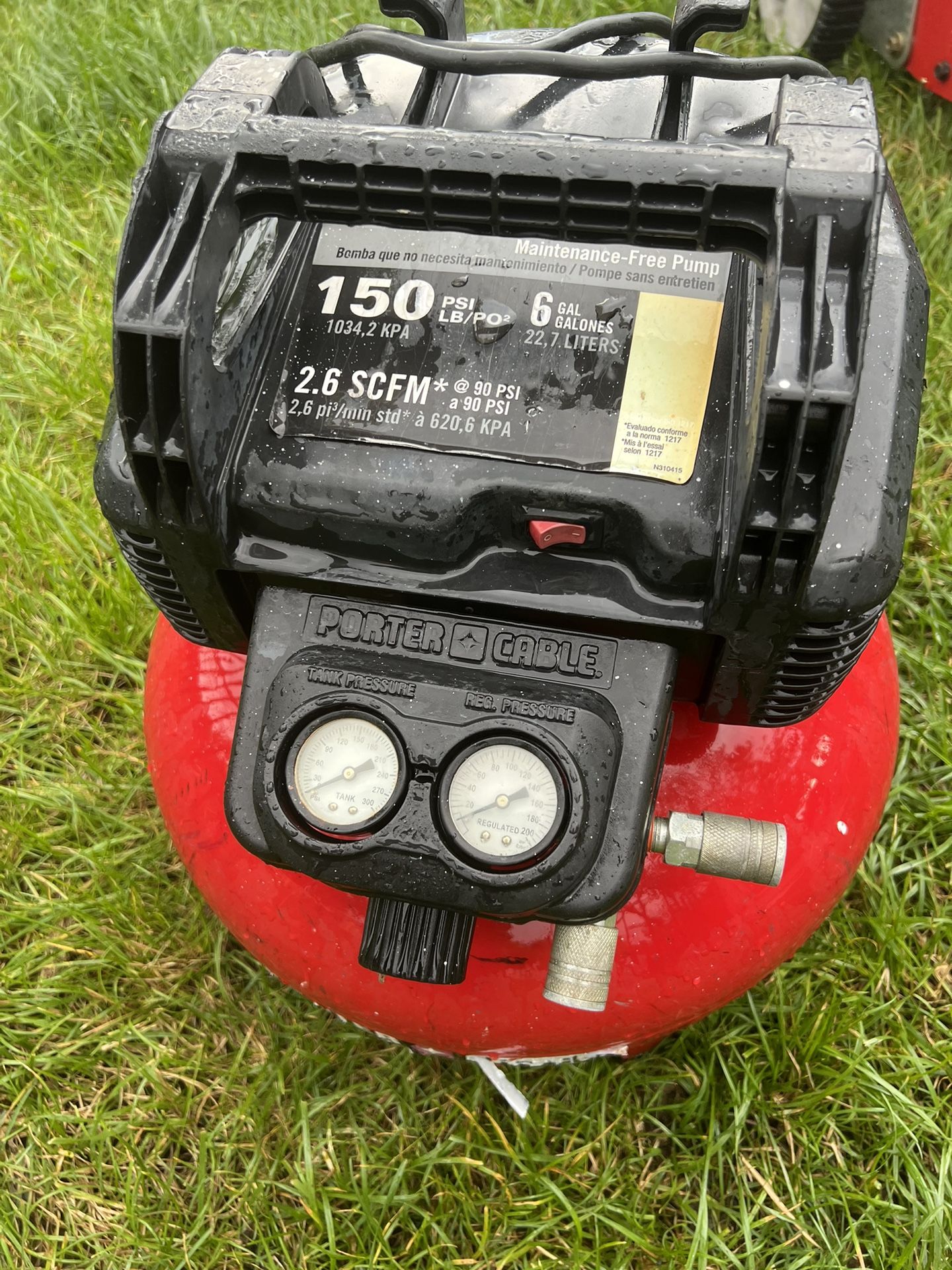 Porter Cable, 150 Psi Compressor