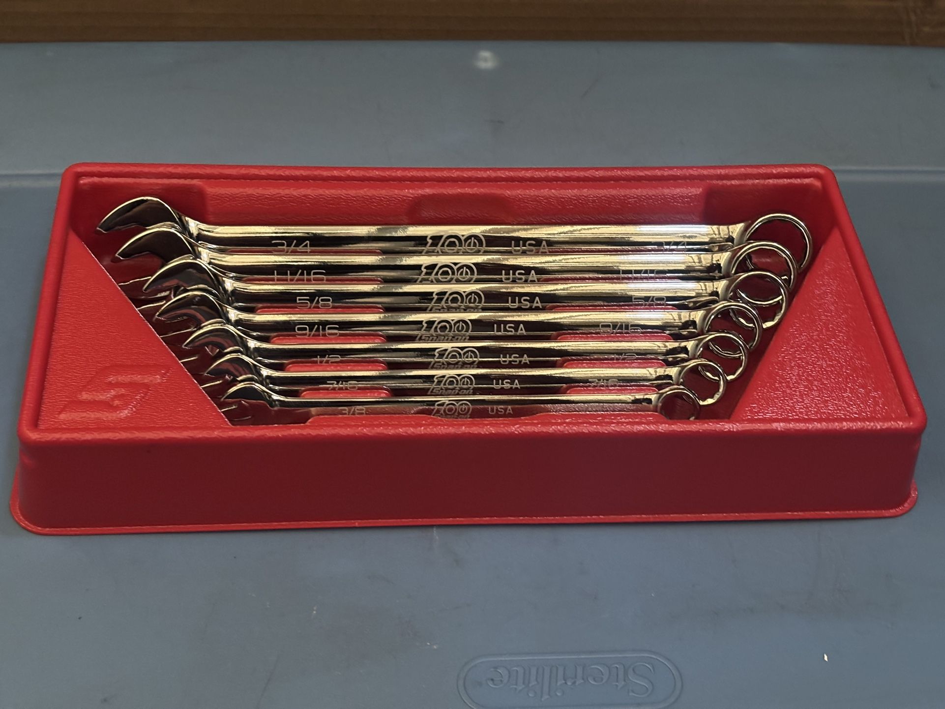 Snap-Tools 7 pc 12-Point SAE Flank Drive® Plus Combination Wrench Set (3/8-3/4") 100th-anniversary collection