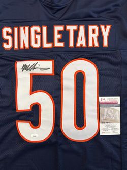 Signed Mike Singletary Custom Bears Jersey – JSA Auth