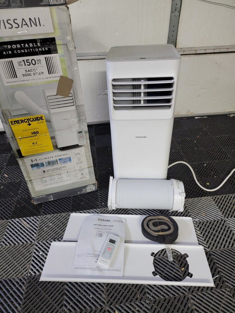 New! Vissani 8,500 BTU Portable Air Conditioner AC