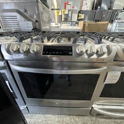 LG 30” Slide In Gas Range In Stainless Steel New Open Box 