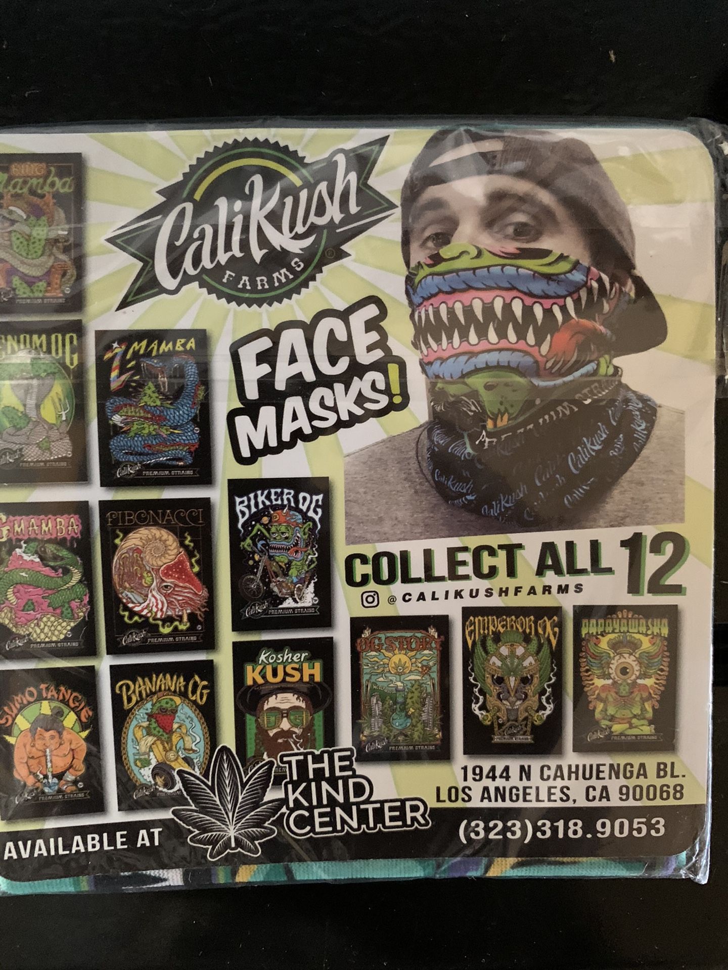 Cali Kush authentic face Mask(Unopened)