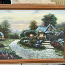 Large Kinkade Style Picture 