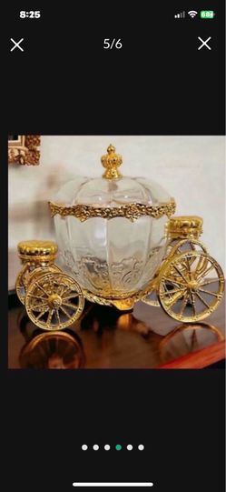 Disney  Coach Cinderella Carriage Crystal Gold