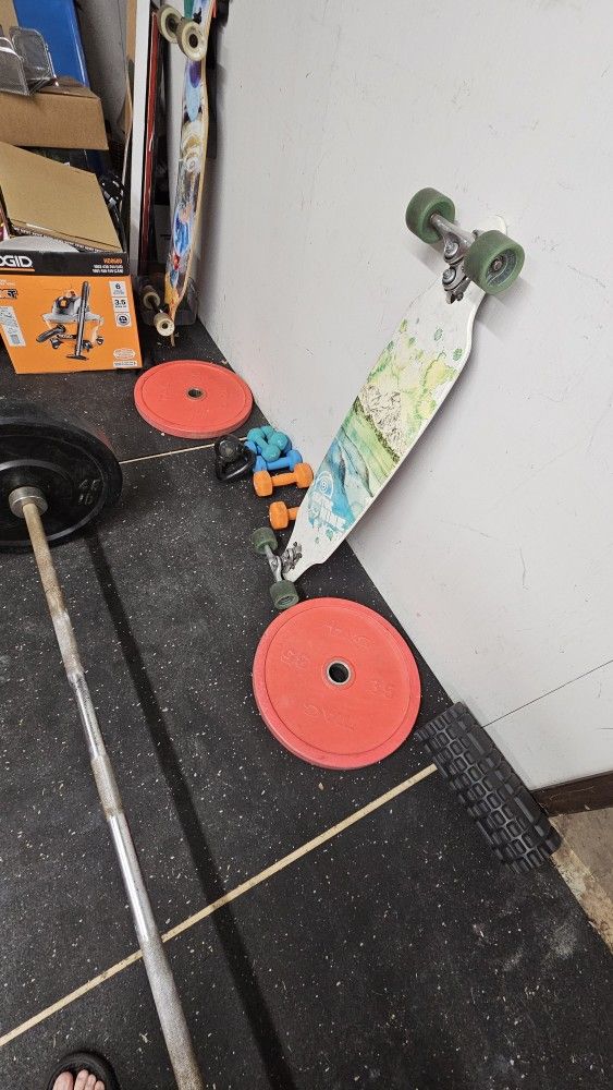Barbell And Plates-Weights-Gym Equipment