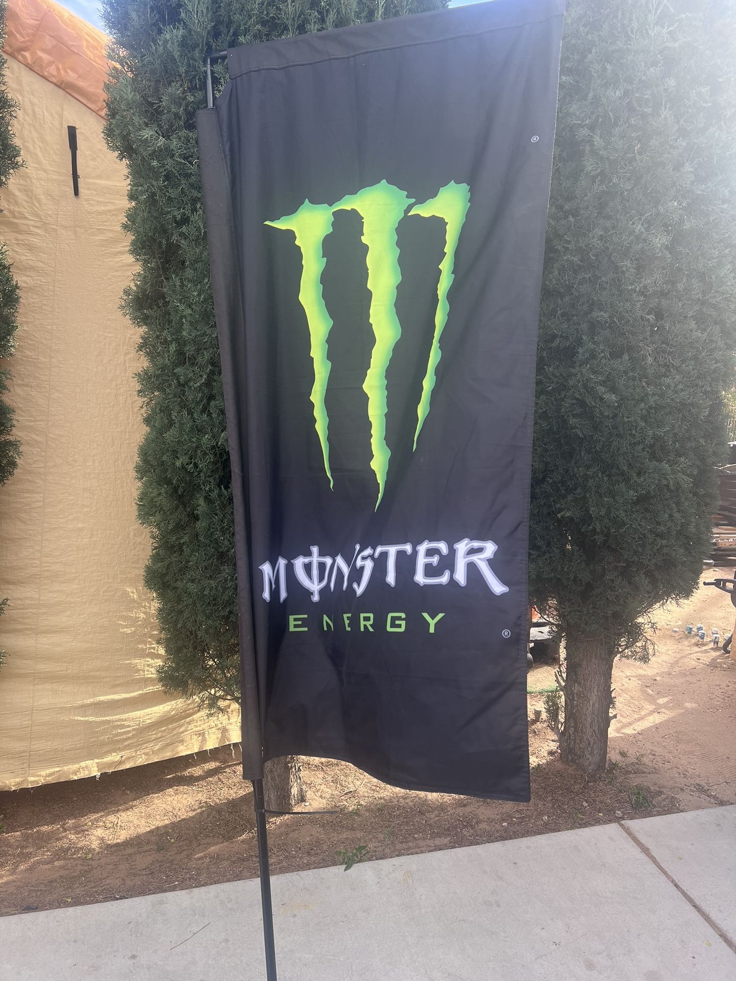 Monster Energy Flag Banner W/ Pole!