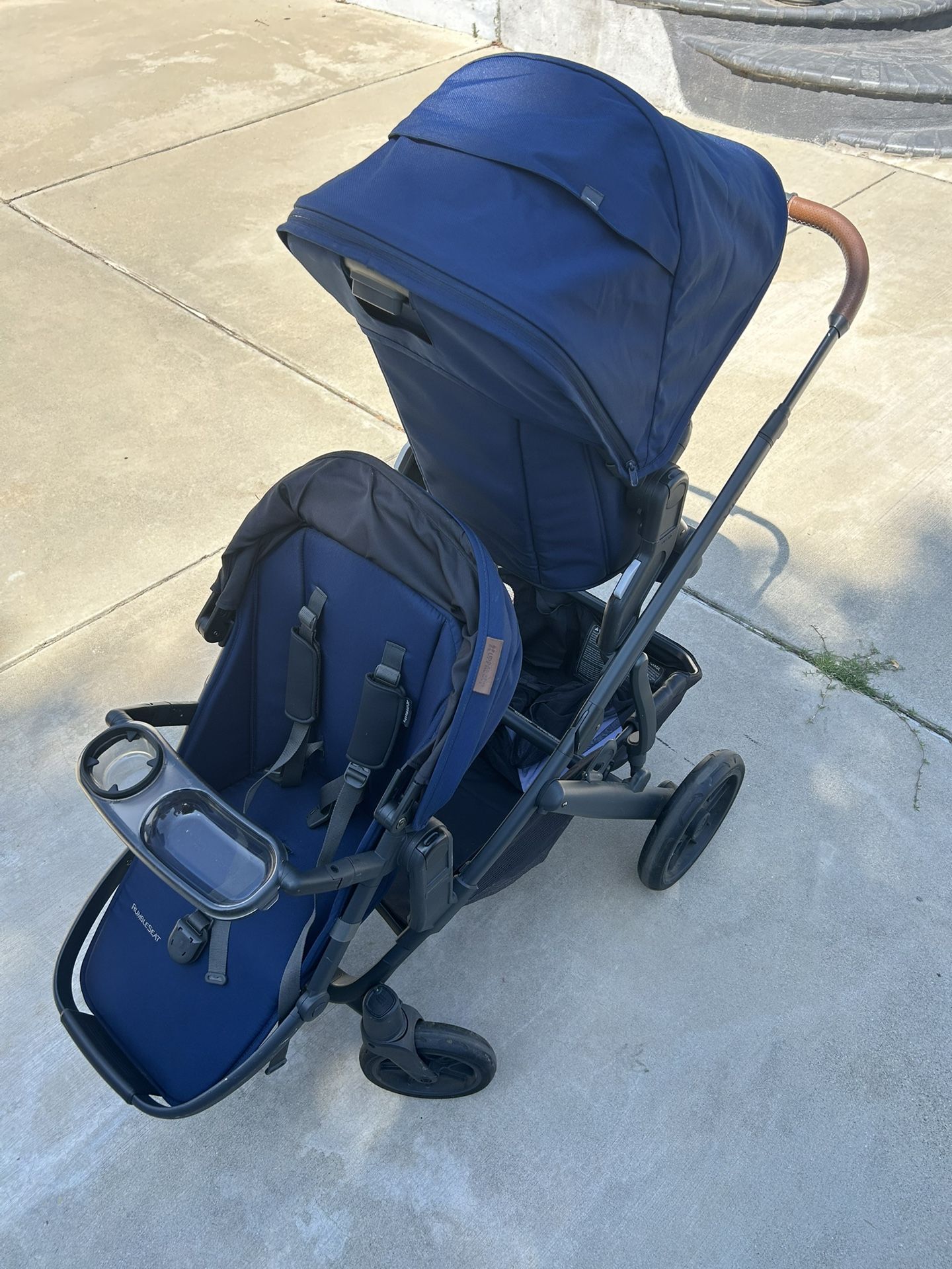 Uppa Baby Vista 2 Stroller With Rumble Seat Attachment