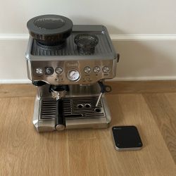 Breville Espresso Machine with electronic scale and grind aid