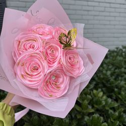 Elegant Satin Flower Bouquet – Timeless Beauty for Any Occasion