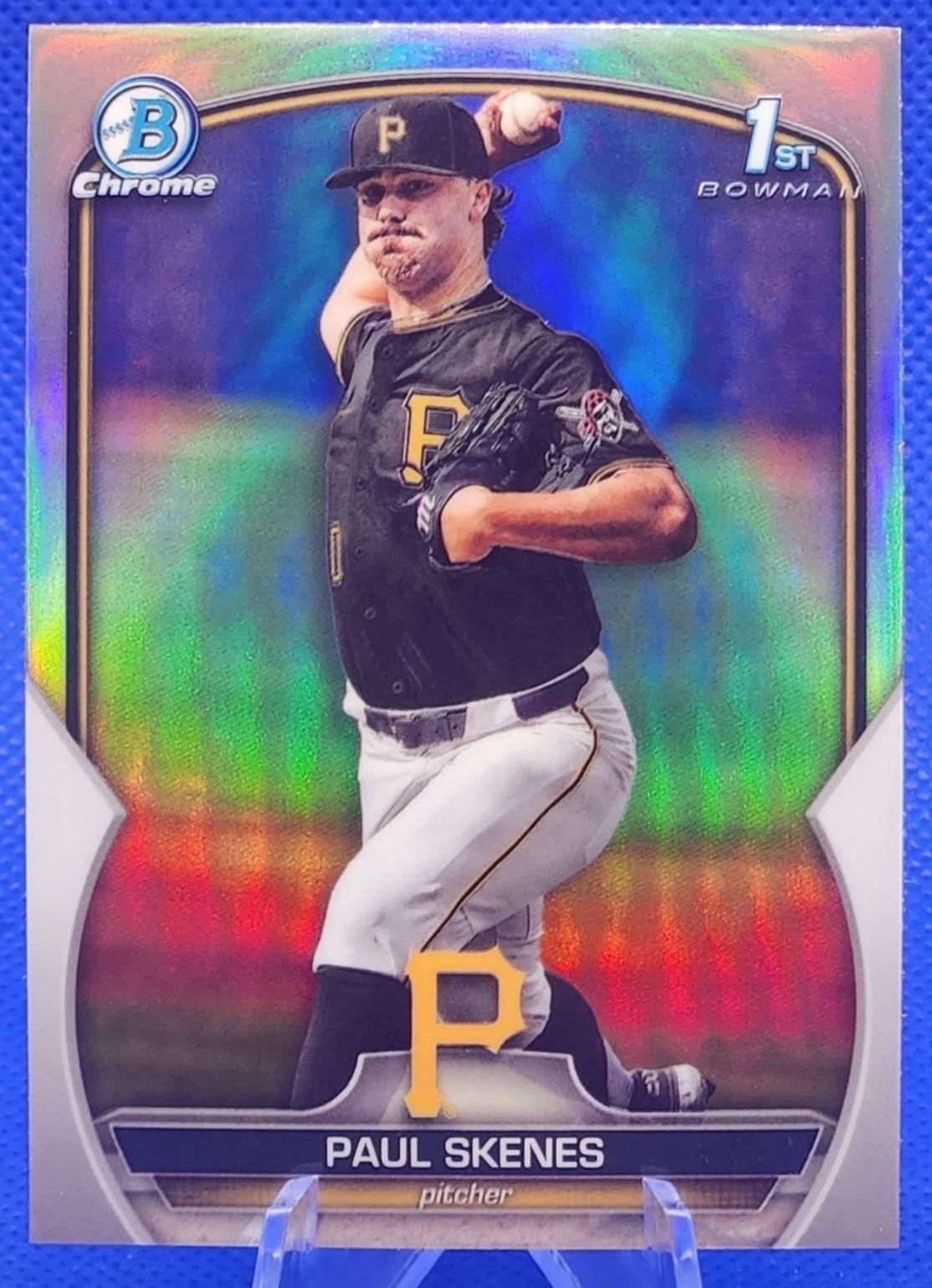 Paul Skenes REFRACTOR Chrome 1st Bowman