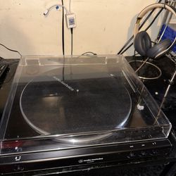 Record Player With Albums 