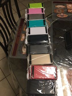 iPhone 6/6s plus tempered glass screen protectors and cases $10!!!!!!all new in package