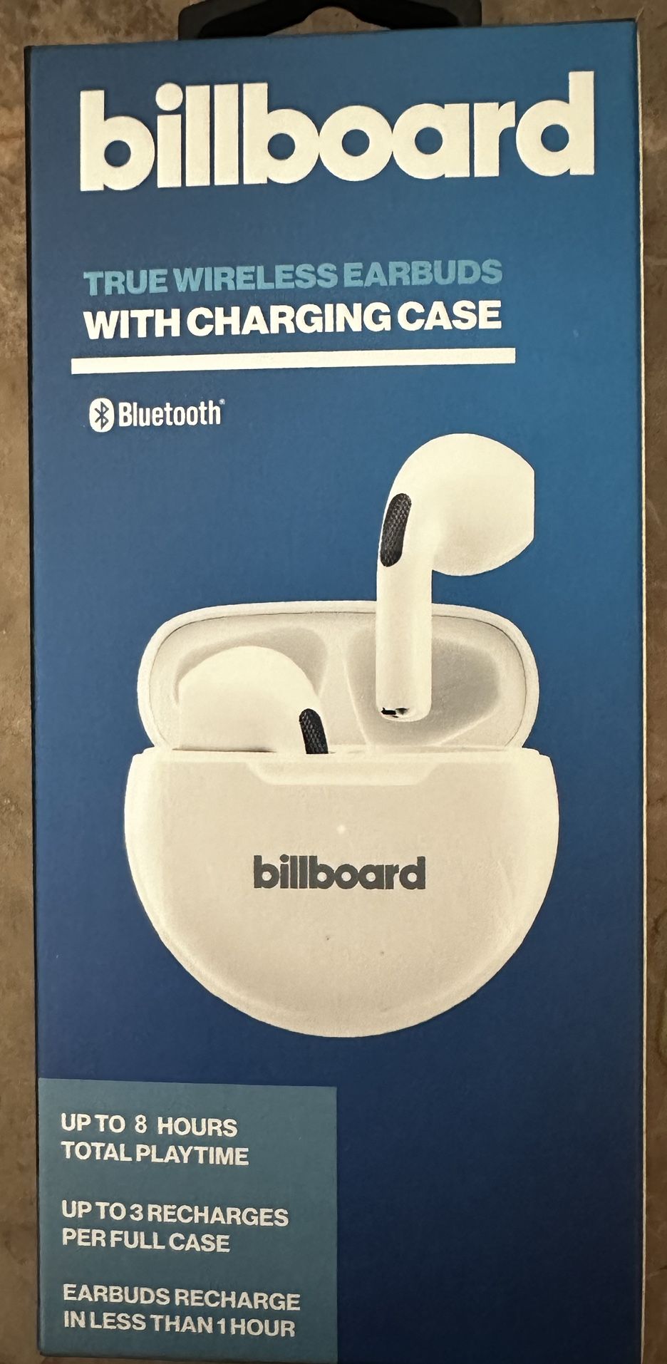 Billboard Wireless Earbuds With Charging Case