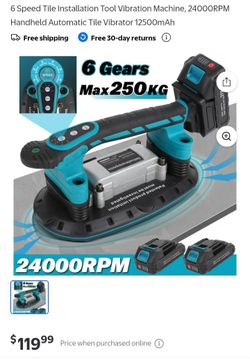 tile vibration and suction cup machine