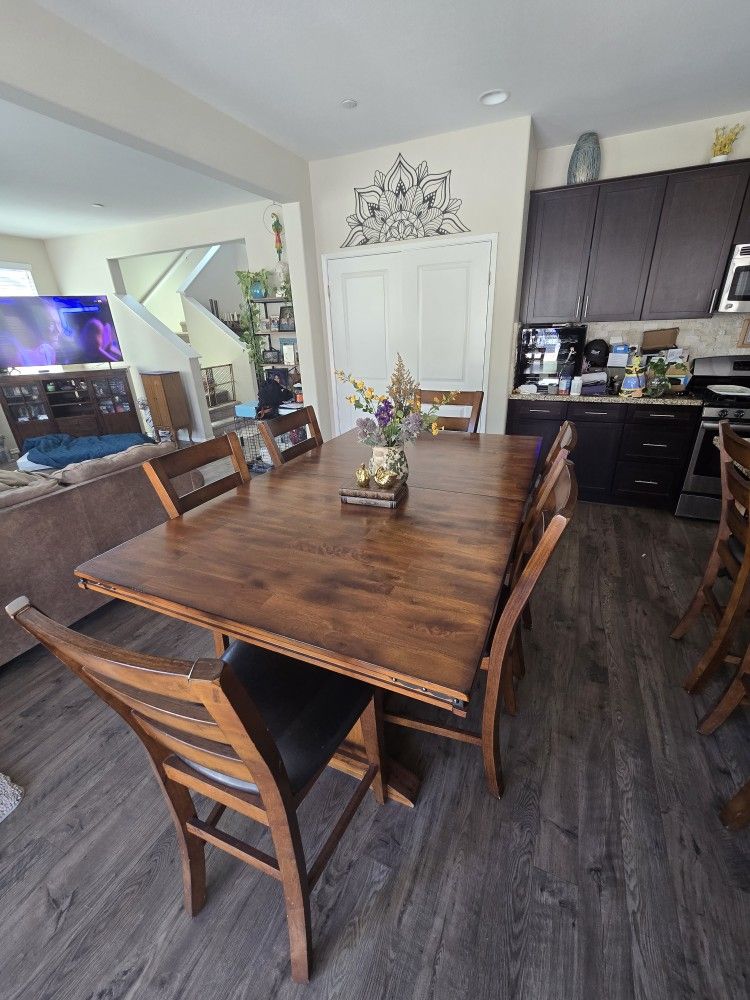 Counter Height Dining Room Table And Chairs