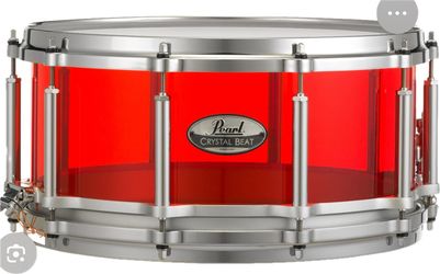 Pearl Free Floating Crystal Beat Snare New 14 By 6.5