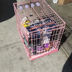 Dog Cage With Good And Toys Everything Pretty Much New 