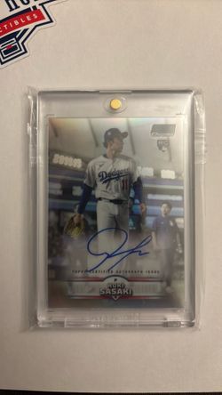 Roki Sasaki stadium club chrome auto
