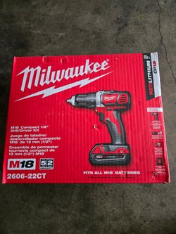 Milwaukee M18 Compact 1/2" Drill/Driver Kit