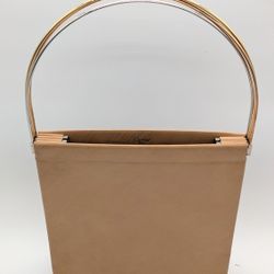 Tan Cartier Beige Leather Trinity Bag With Tricolor Hardware 