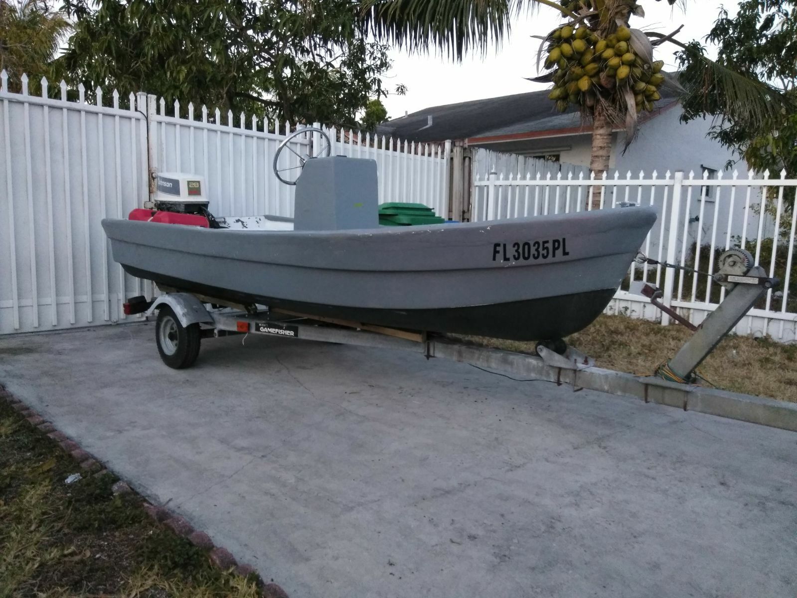 **$**2003 12ft Jon Boat Center Console W/Trailer Included**$**