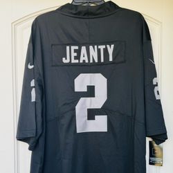 3XL - RAIDERS #2 JEANTY JERSEY