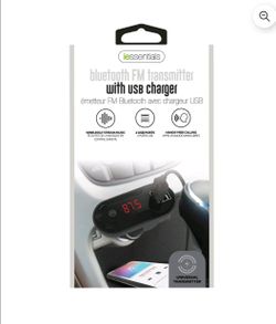 iessentials Bluetooth FM Transmitter with USB Charger