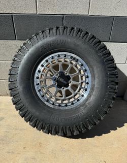 On Sale. METAL FX 15” Beadlock machine or black wheels & 33x10-15 Tires for 4 lug SXS UTV (Qe Finance…