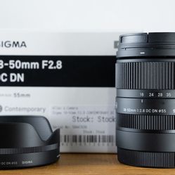 Sigma 18-50mm F/2.8 For Sony E Mount 