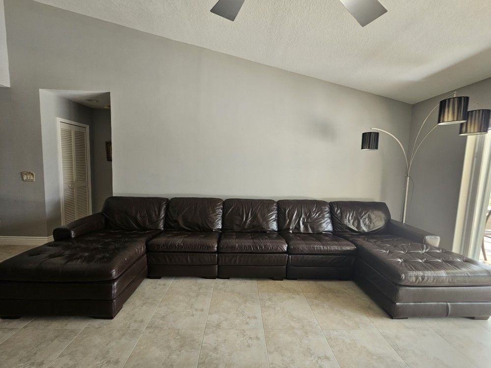 Leather Sectional Couch