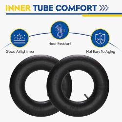 Pair Of 16X6.50-8 Heavy Duty Inner Tube For Lawn Mower Tractor Garden Carts Tire