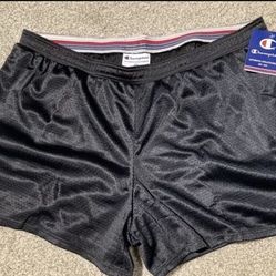 Champion Women’s Black Mesh Shorts (2XL)