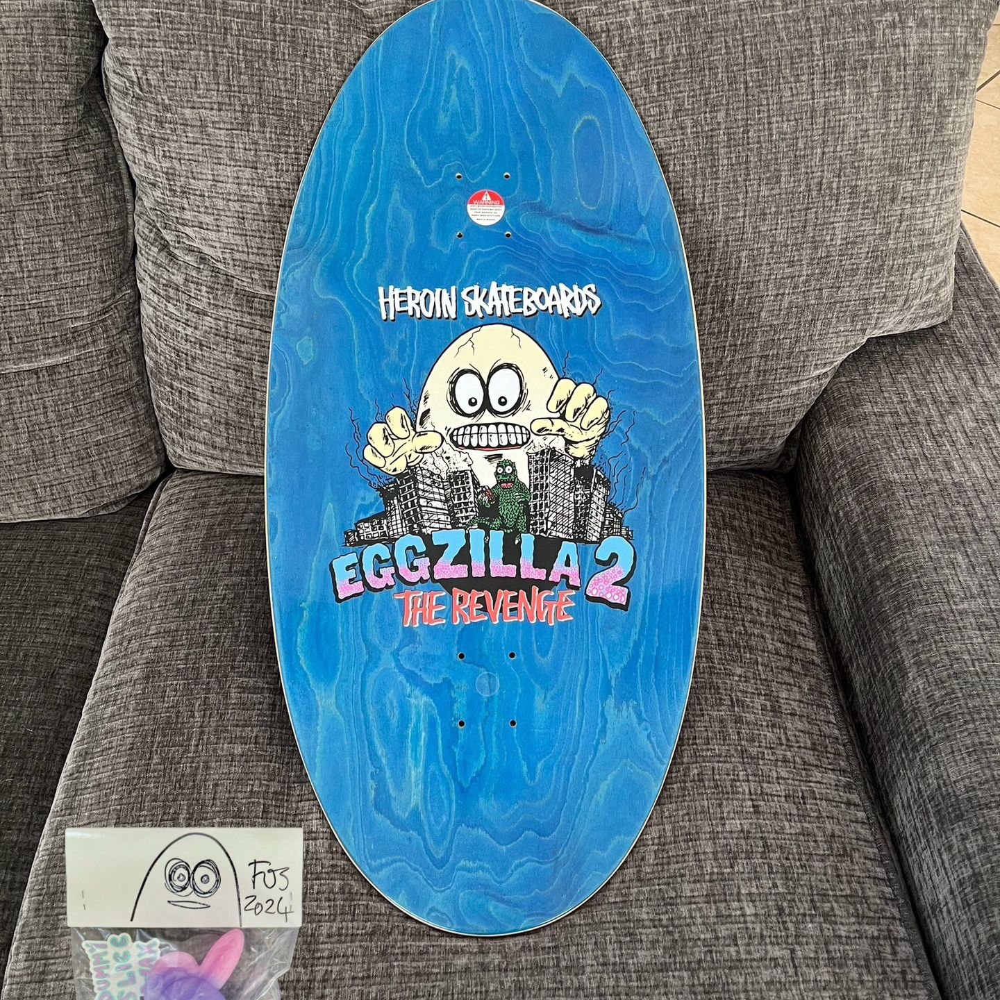 Heroin Eggzilla 2 The Revenge Skateboard Deck for Sale in Corona