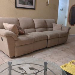 Reclining Sofa Two End Chairs Recline..