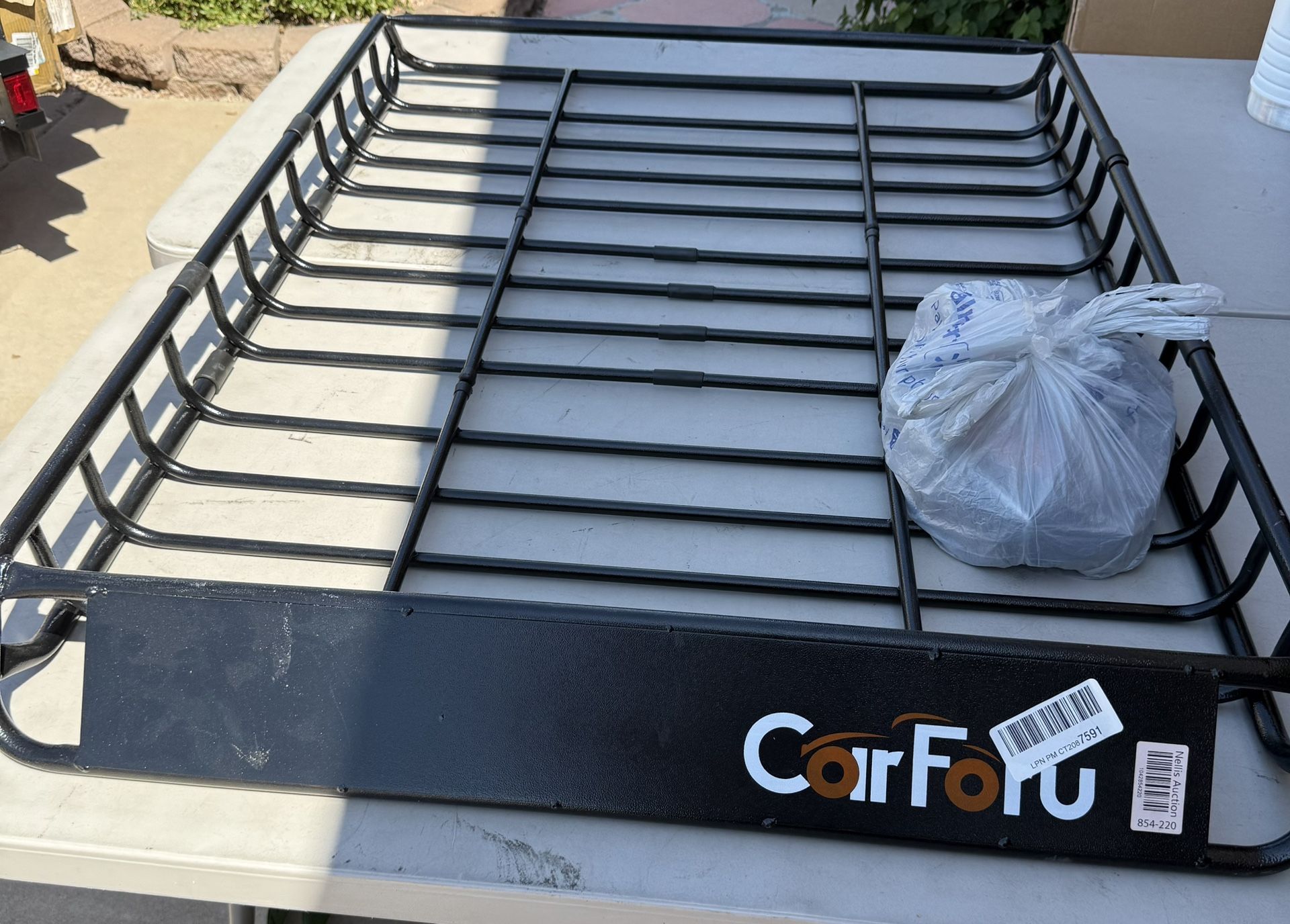 GarveeLife 64" X 39" Universal Roof Rack Carrier Basket, 200 Lbs Capacity Car Cargo Rack With Extension Luggage Holder Basket Heavy Duty For SUVs, Tru