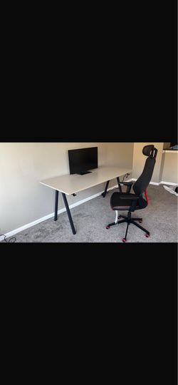 Desk and chair