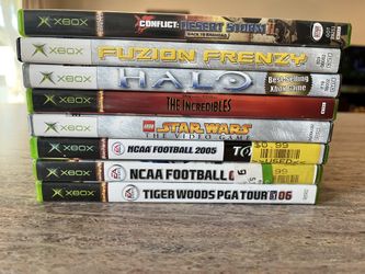 9 OG Original Xbox Games Lot. List In Description.