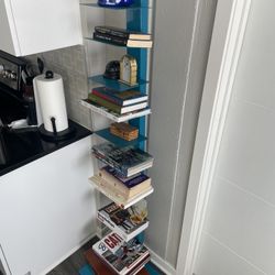 Bookshelf - Metal, Light Blue
