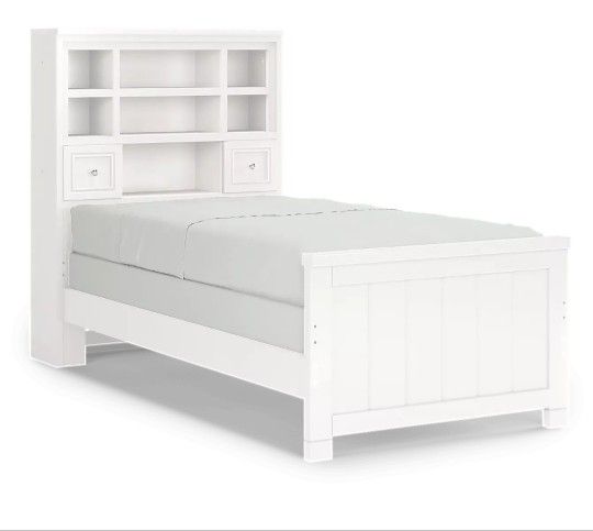 Kids 3 PC Twin Bookcase Bed with Trundle and Bunkie Board