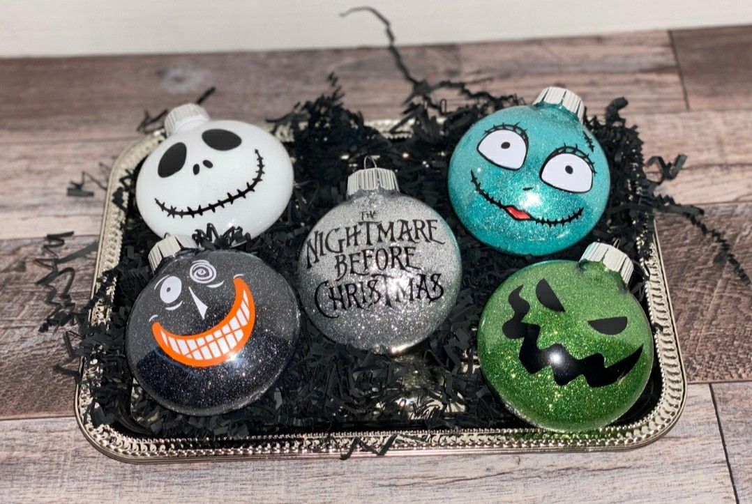 Nightmare before christmas ornaments
