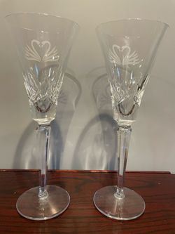 Waterford Crystal Wedding Collection Champagne Flutes