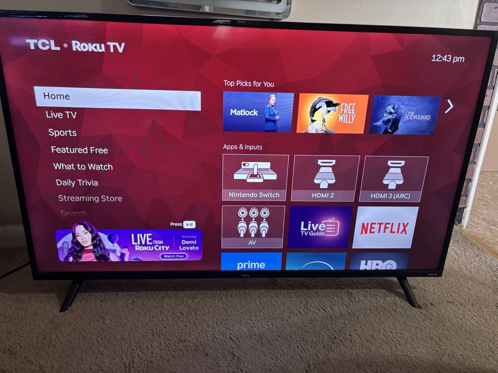 TCL 44’ Roku TV