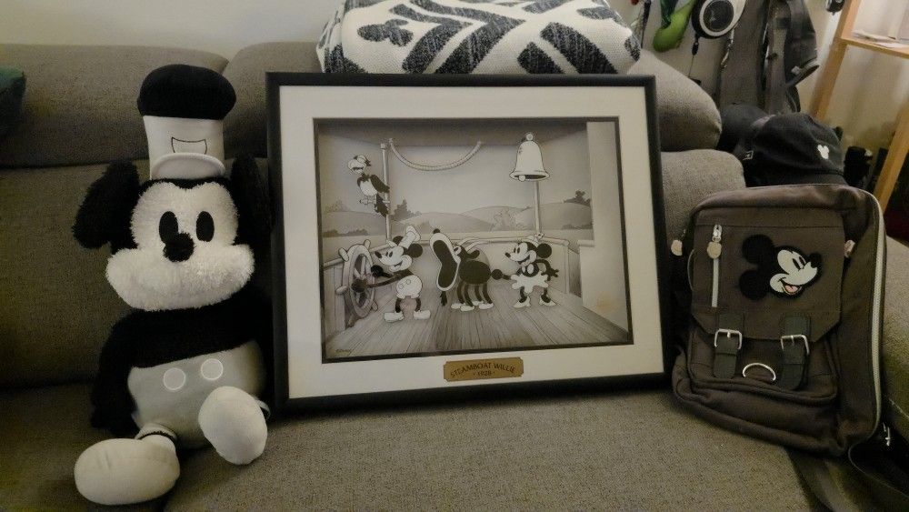 Animated Animations - Steamboat Willie - Disney Frame Art