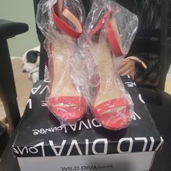 WOMEN RED HIGH HEELS