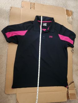 Under Armour regular fit black men's polo style shirt