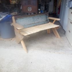Vintage Tailgate Bench 