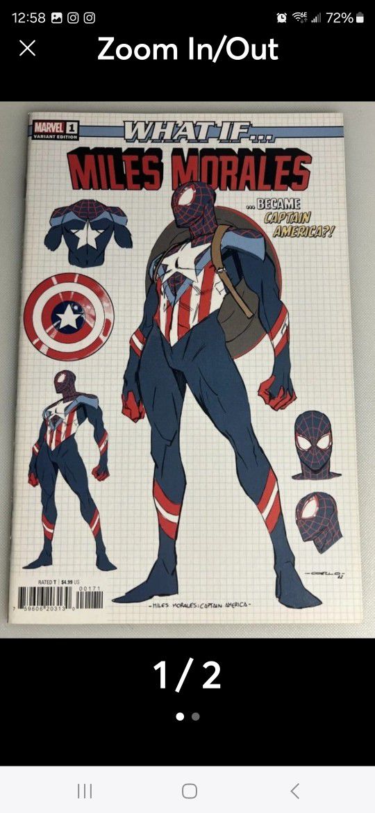 WHAT IF MILES MORALES # 1 BECAME CAPTAIN AMERICA 1:200 NM NEVER READ VARIANT!!!